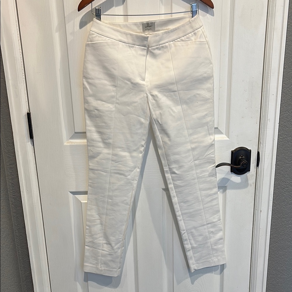 Chico's White Cropped Ankle Pants & Jumpsuits